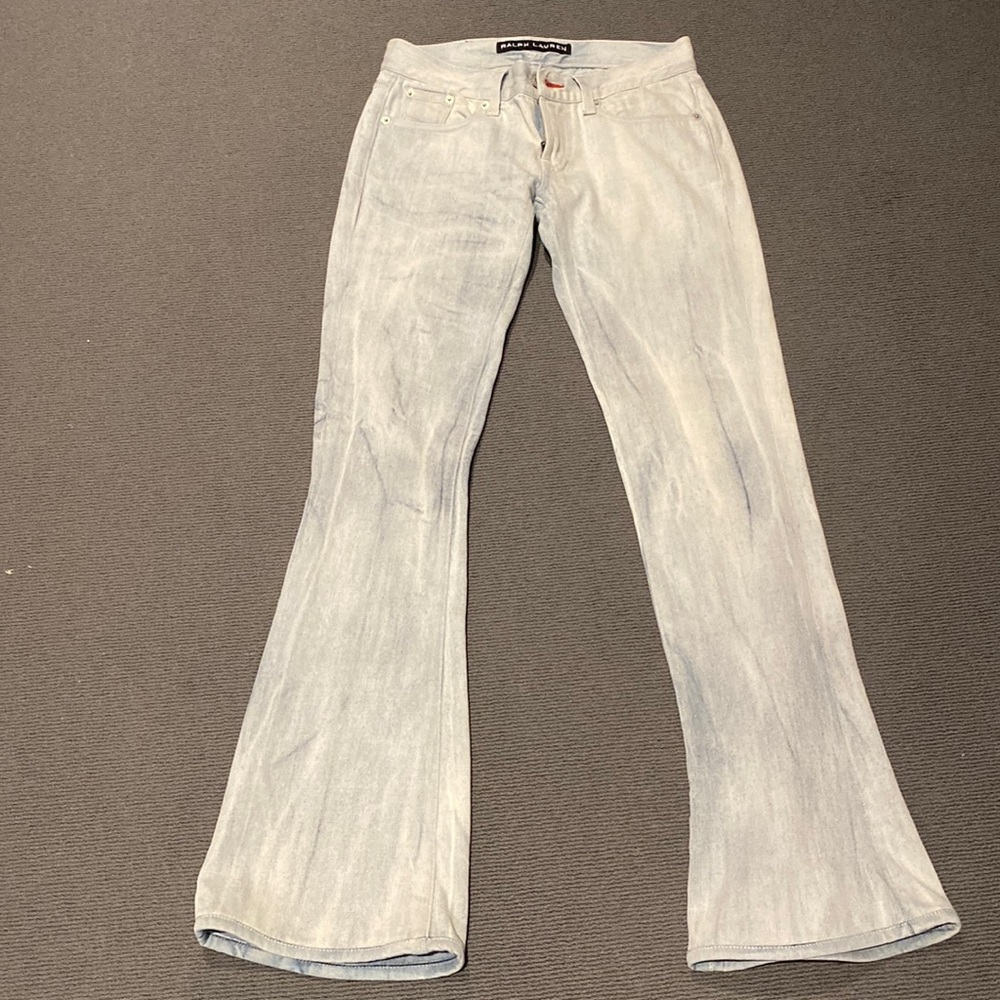 Ralph Lauren Black Label low rise flare jean